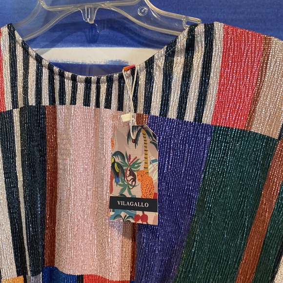 **New** Vilagallo Made in Italy multi colored dress - Picture 2 of 8